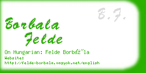 borbala felde business card